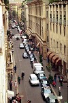Milano: via Montenapoleone dall'alto