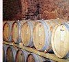 la valle d'Aosta e il vino: botti in cantina 